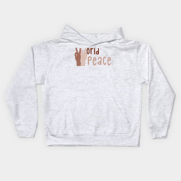 World Peace Kids Hoodie by Raizenyzer